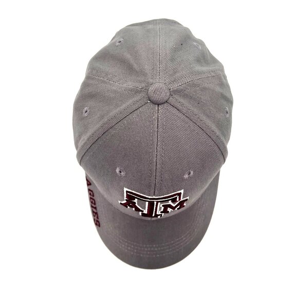 Texas A&M Aggies Embroidered Gray Baseball Cap By Russell Adjustable Strap OSFM - Picture 9 of 16